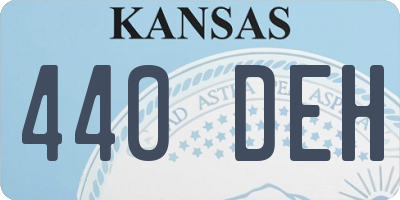 KS license plate 440DEH