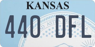 KS license plate 440DFL