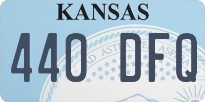 KS license plate 440DFQ