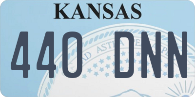 KS license plate 440DNN