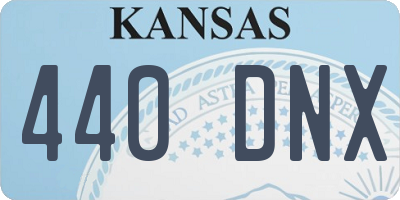 KS license plate 440DNX