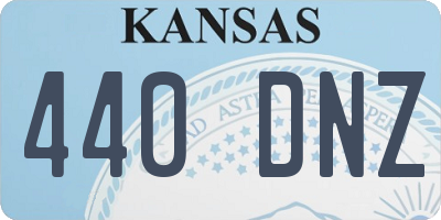 KS license plate 440DNZ