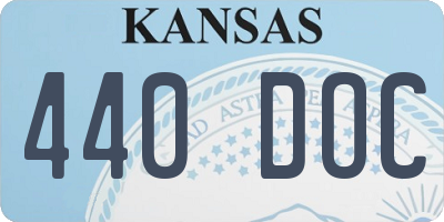 KS license plate 440DOC
