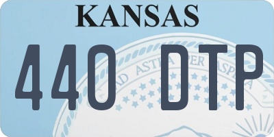 KS license plate 440DTP