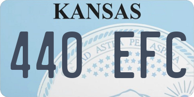 KS license plate 440EFC