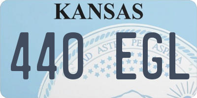 KS license plate 440EGL