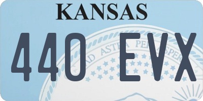KS license plate 440EVX
