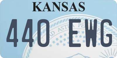 KS license plate 440EWG