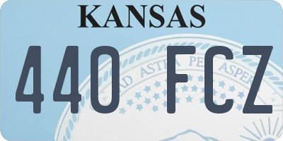 KS license plate 440FCZ