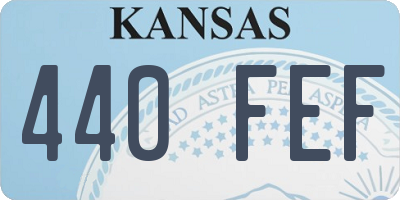 KS license plate 440FEF