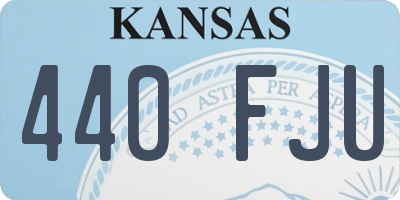 KS license plate 440FJU