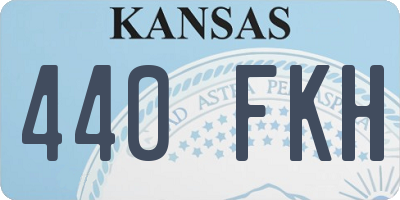 KS license plate 440FKH