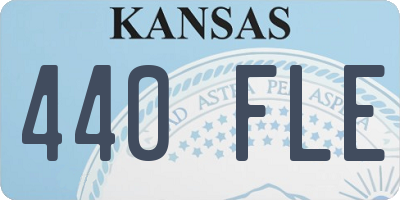 KS license plate 440FLE