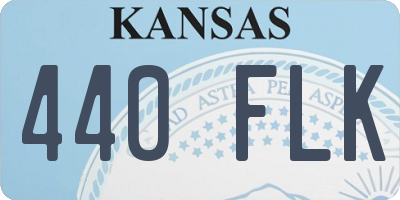 KS license plate 440FLK