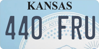 KS license plate 440FRU