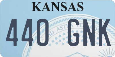 KS license plate 440GNK