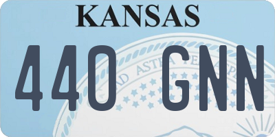 KS license plate 440GNN
