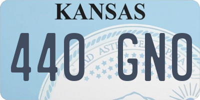 KS license plate 440GNO