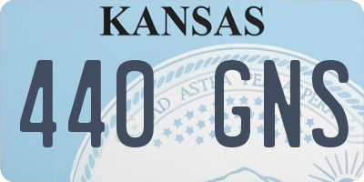 KS license plate 440GNS