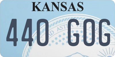 KS license plate 440GOG