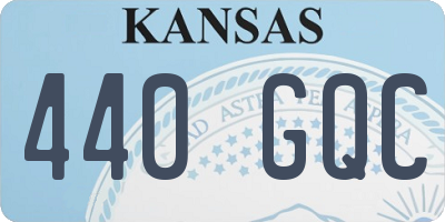 KS license plate 440GQC
