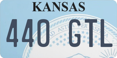 KS license plate 440GTL