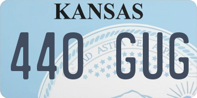 KS license plate 440GUG