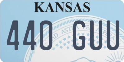 KS license plate 440GUU