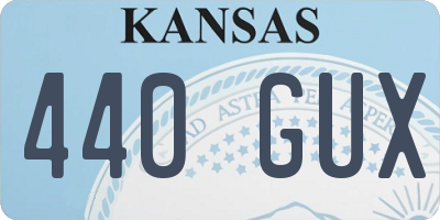 KS license plate 440GUX