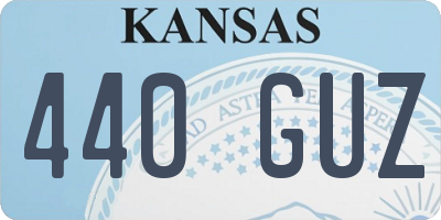 KS license plate 440GUZ