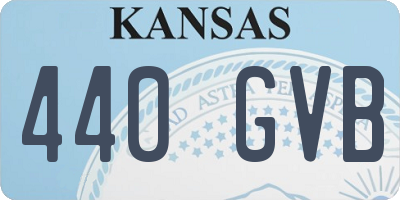 KS license plate 440GVB