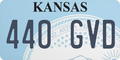 KS license plate 440GVD