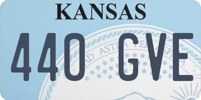 KS license plate 440GVE