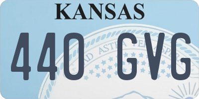 KS license plate 440GVG