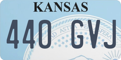 KS license plate 440GVJ