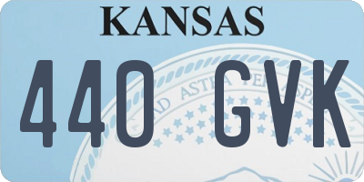 KS license plate 440GVK