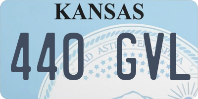 KS license plate 440GVL