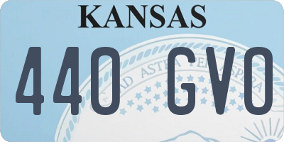 KS license plate 440GVO