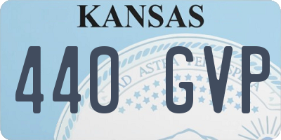 KS license plate 440GVP