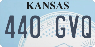 KS license plate 440GVQ