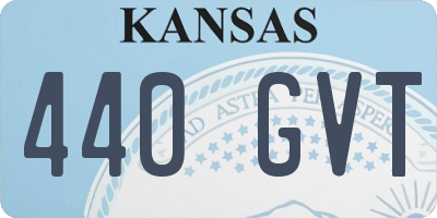 KS license plate 440GVT
