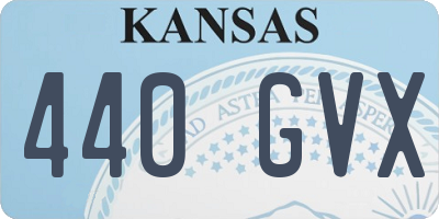 KS license plate 440GVX