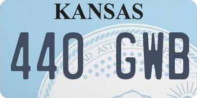 KS license plate 440GWB