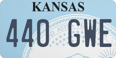 KS license plate 440GWE