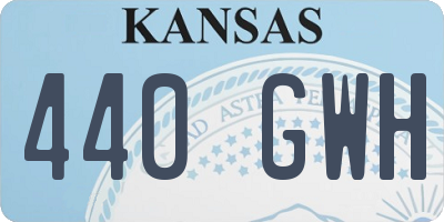KS license plate 440GWH