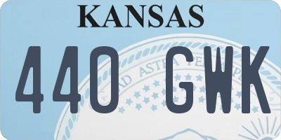 KS license plate 440GWK