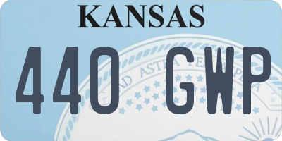 KS license plate 440GWP