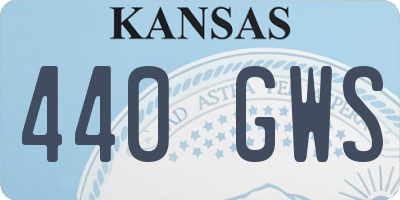 KS license plate 440GWS