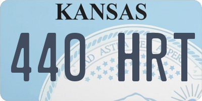 KS license plate 440HRT