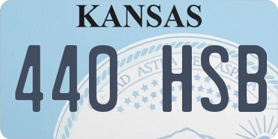 KS license plate 440HSB